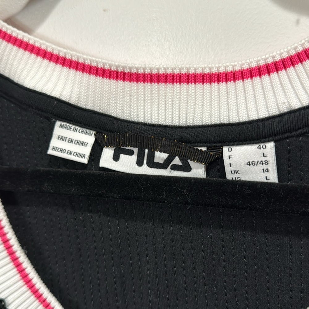 *NEW* FILA QUEEN OF THE COURT SEQUINED CROP JERSEY LARGE - Picture 5 of 8